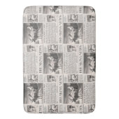 Santa Beer Breaking News Krant Kerstherten Badmat (Voorkant Verticaal)