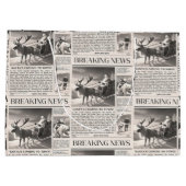 Santa Beer Breaking News Krant Kerstherten Groot Cadeauzakje (Achterkant)