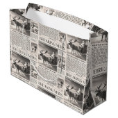 Santa Beer Breaking News Krant Kerstherten Groot Cadeauzakje (Achterkant Gekanteld)