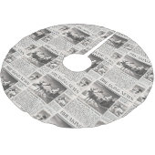 Santa Beer Breaking News Krant Kerstherten Kerstboom Rok (Gekanteld)