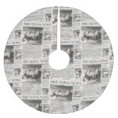 Santa Beer Breaking News Krant Kerstherten Kerstboom Rok (Voorkant)