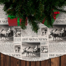 Santa Beer Breaking News Krant Kerstherten