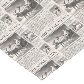 Santa Beer Breaking News Krant Kerstherten Korte Tafelloper (Hoek)