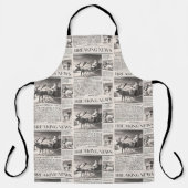 Santa Beer Breaking News Krant Kerstherten Schort (Voorkant)