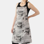 Santa Beer Breaking News Krant Kerstherten Schort (Insitu)