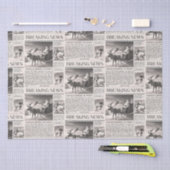 Santa Beer Breaking News Krant Kerstherten Tissuepapier (Craft)