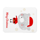 Santa Beer Doodles Magneet (Horizontaal)