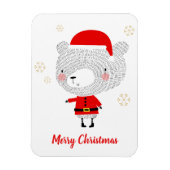 Santa Beer Doodles Magneet (Verticaal)