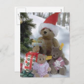 Santa beer feestdagenkaart (Voorkant / Achterkant)