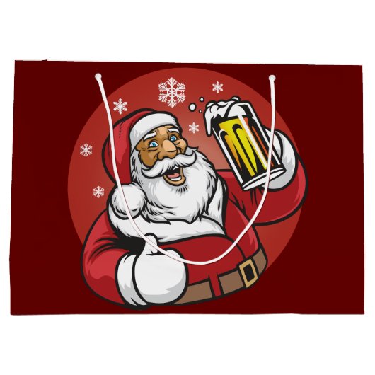 Santa Beer Groot Cadeauzakje (Achterkant)