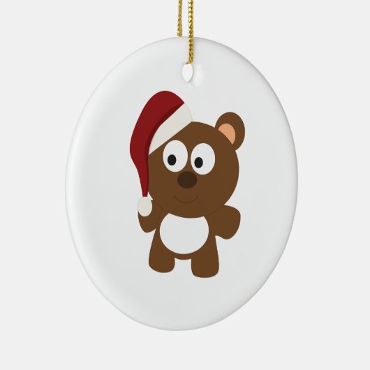 Santa Beer Keramisch Ornament (Rechts)