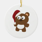 Santa Beer Keramisch Ornament (Voorkant)