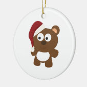 Santa Beer Keramisch Ornament (Links)