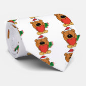 Santa Beer met hart Stropdas (Opgerold)
