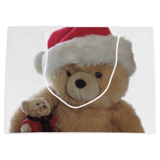 Santa beer met weinig beer groot cadeauzakje (Voorkant)