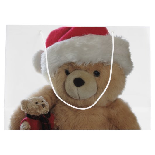 Santa beer met weinig beer groot cadeauzakje (Achterkant)