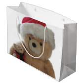 Santa beer met weinig beer groot cadeauzakje (Achterkant Gekanteld)