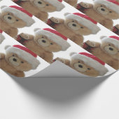 Santa beer met weinig beer verpakkingspapier cadeaupapier (Hoek)