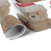 Santa beer met weinig beer verpakkingspapier cadeaupapier (Rol Hoek)