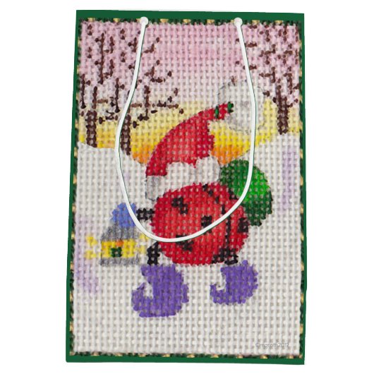 Santa Beetle geschenkzak Medium Cadeauzakje (Achterkant)