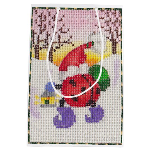 Santa Beetle geschenkzak Medium Cadeauzakje (Achterkant)