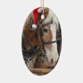 Santa Belgium Keramisch Ornament (Rechts)