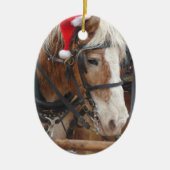 Santa Belgium Keramisch Ornament (Voorkant)