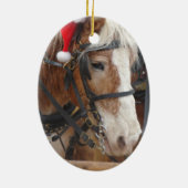 Santa Belgium Keramisch Ornament (Achterkant)