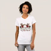 Santa Believe T-shirts en cadeautjes (Voorkant volledig)