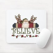 Santa Believe T-shirts en cadeautjes Muismat (Met muis)