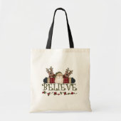 Santa Believe T-shirts en cadeautjes Tote Bag (Voorkant)
