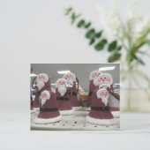 Santa Bells Feestdagenkaart (Staand voorkant)