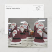 Santa Bells Feestdagenkaart (Voorkant / Achterkant)