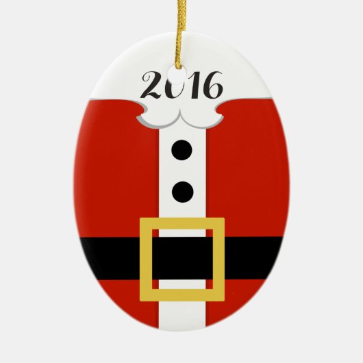 Santa Belly Belt Ornament (Voorkant)