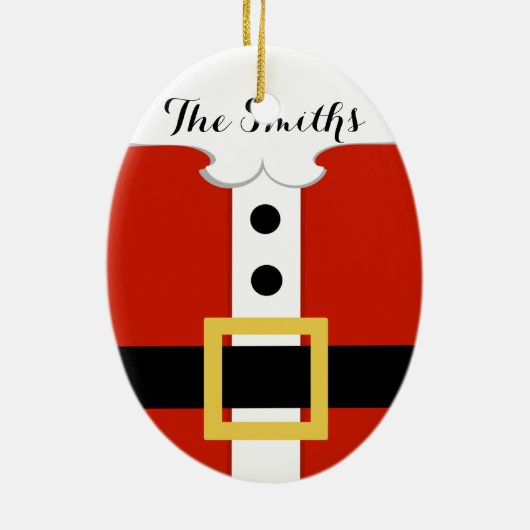 Santa Belly Belt Ornament (Achterkant)