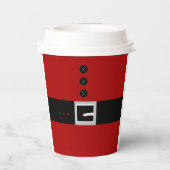 Santa Belly Paper Cup Papieren Bekers (Achterkant)