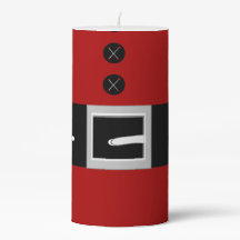 Santa Belly Pillar Candle