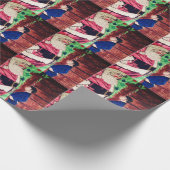 SANTA BELLY TO BELLY wrappaper Cadeaupapier (Hoek)