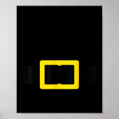 Santa Belt Funny Cute Halloween Christmas Costume Poster (Voorkant)