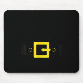 Santa Belt Suit Funny Cute Halloween Christmas Cos Muismat (Voorkant)