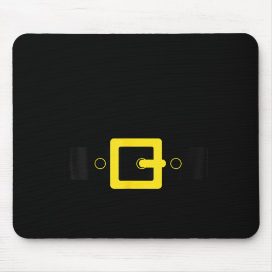 Santa Belt Suit Funny Cute Halloween Christmas Cos Muismat (Voorkant)