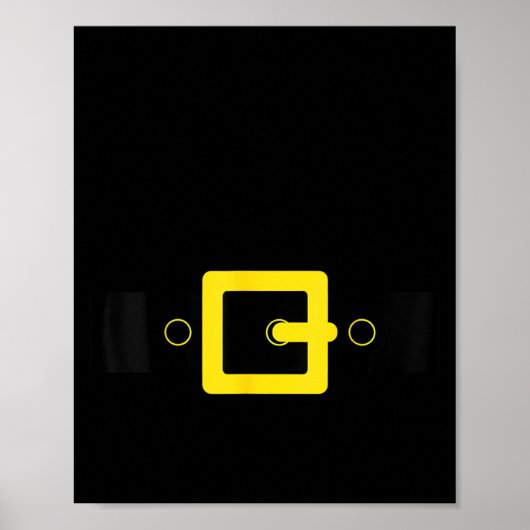 Santa Belt Suit Funny Cute Halloween Christmas Cos Poster (Voorkant)