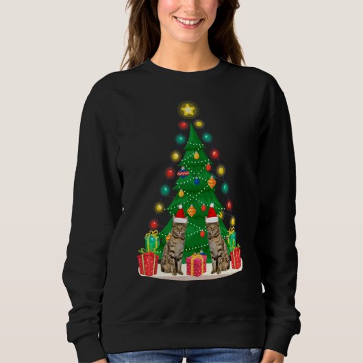 Santa Bengalen kerstbomen Trui (Voorkant)