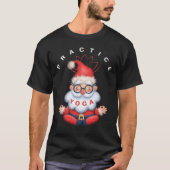 Santa beoefenen van Yoga Perfect Holiday Fun Kerst T-shirt (Voorkant)
