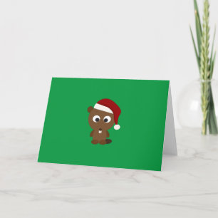 Santa Bever Feestdagen Kaart