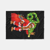 Santa Bigfoot 67 Meme Funny Six Seven Christmas Ho Fleece Deken (Voorkant (Horizontaal))