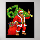 Santa Bigfoot 67 Meme Funny Six Seven Christmas Ho Poster (Voorkant)