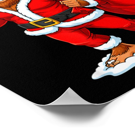 Santa Bigfoot 67 Meme Funny Six Seven Christmas Ho Poster (Hoek)