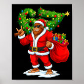 Santa Bigfoot 67 Meme Funny Six Seven Christmas Ho Poster (Voorkant)