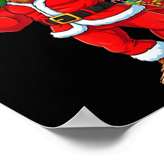 Santa Bigfoot 67 Meme Six Seven 6 7 Funny Bigfoot  Poster (Hoek)